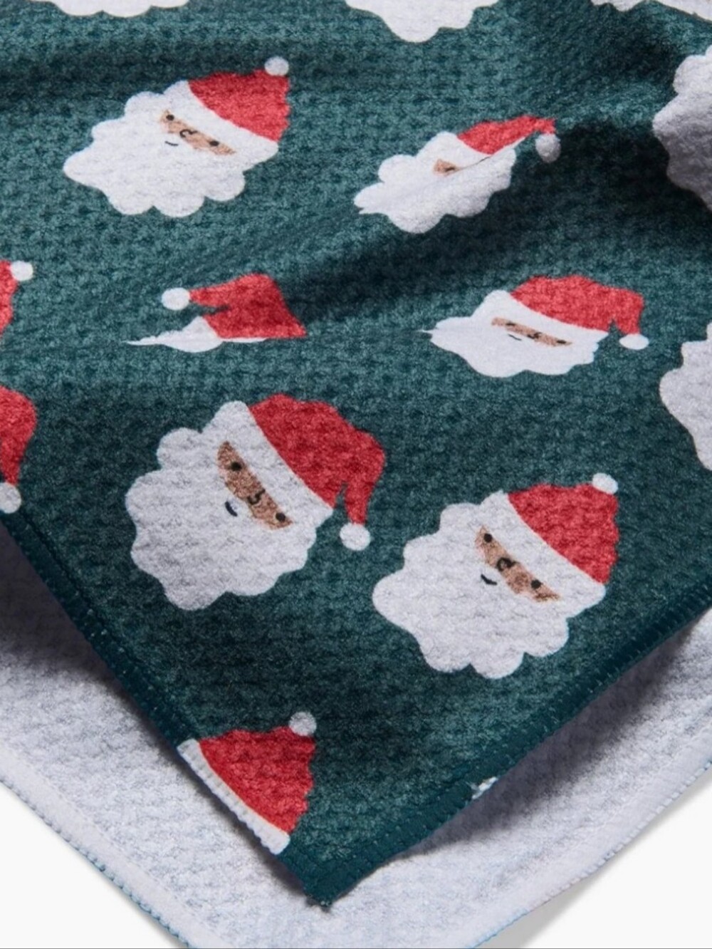 Geometry Santa Santa Tea Towel- Nwt - 18x30